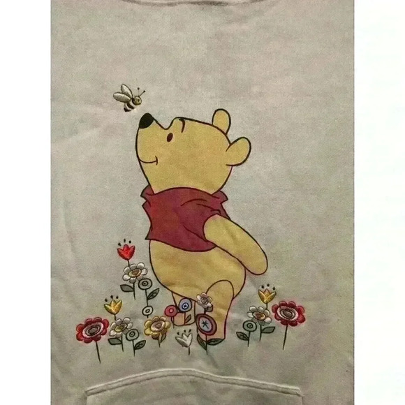 Disney Licensed Embroidered Pullover  Hoodie Medium Winnie The Pooh #698U Small - Picture 2 of 8